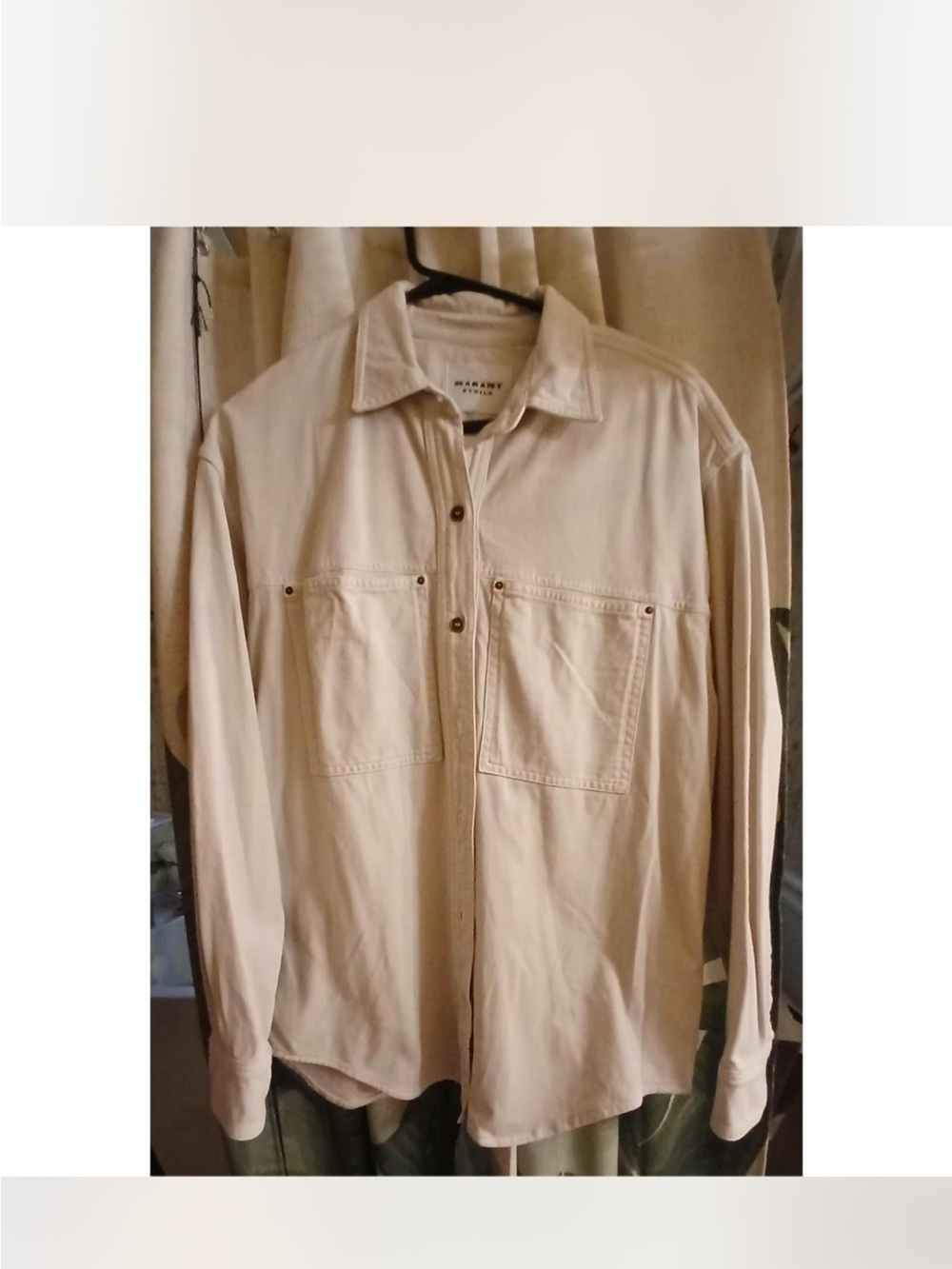 Isabel Marant Cream Button-Down Shirt